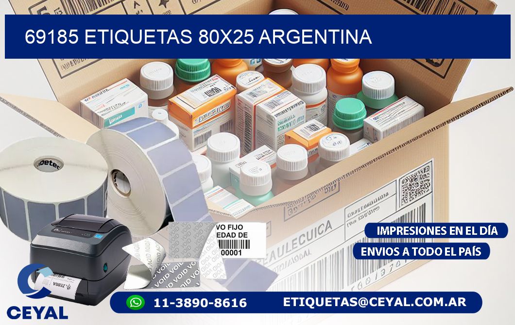 69185 ETIQUETAS 80x25 argentina