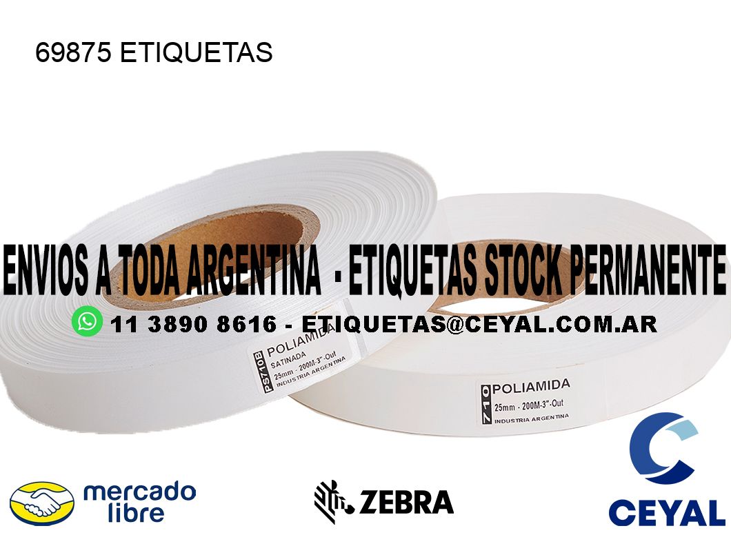 69875 ETIQUETAS
