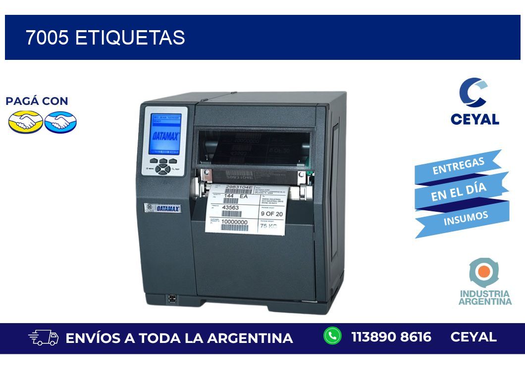 7005 ETIQUETAS