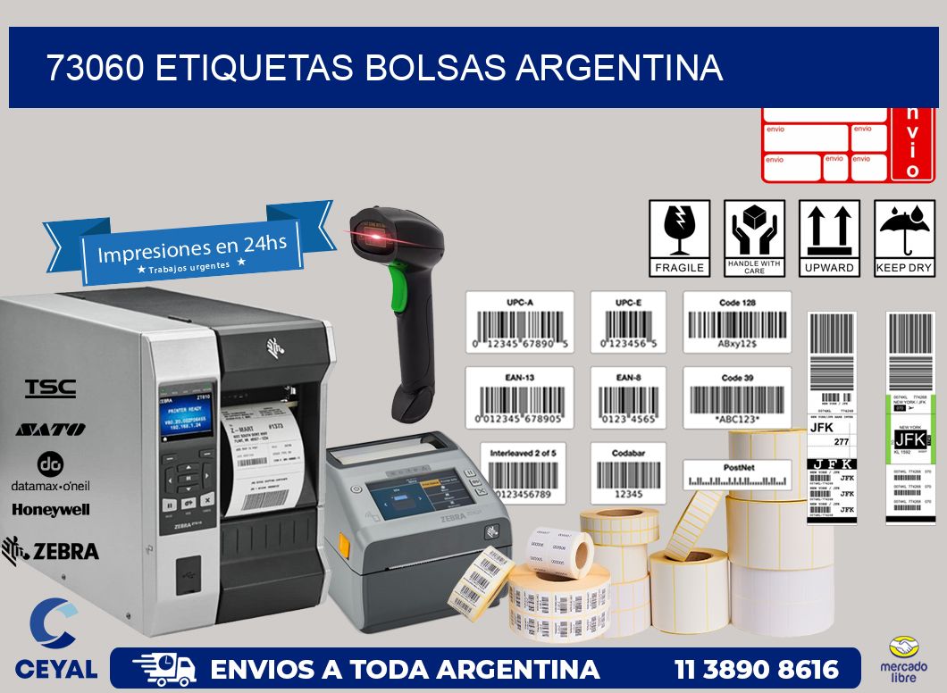 73060 ETIQUETAS BOLSAS ARGENTINA