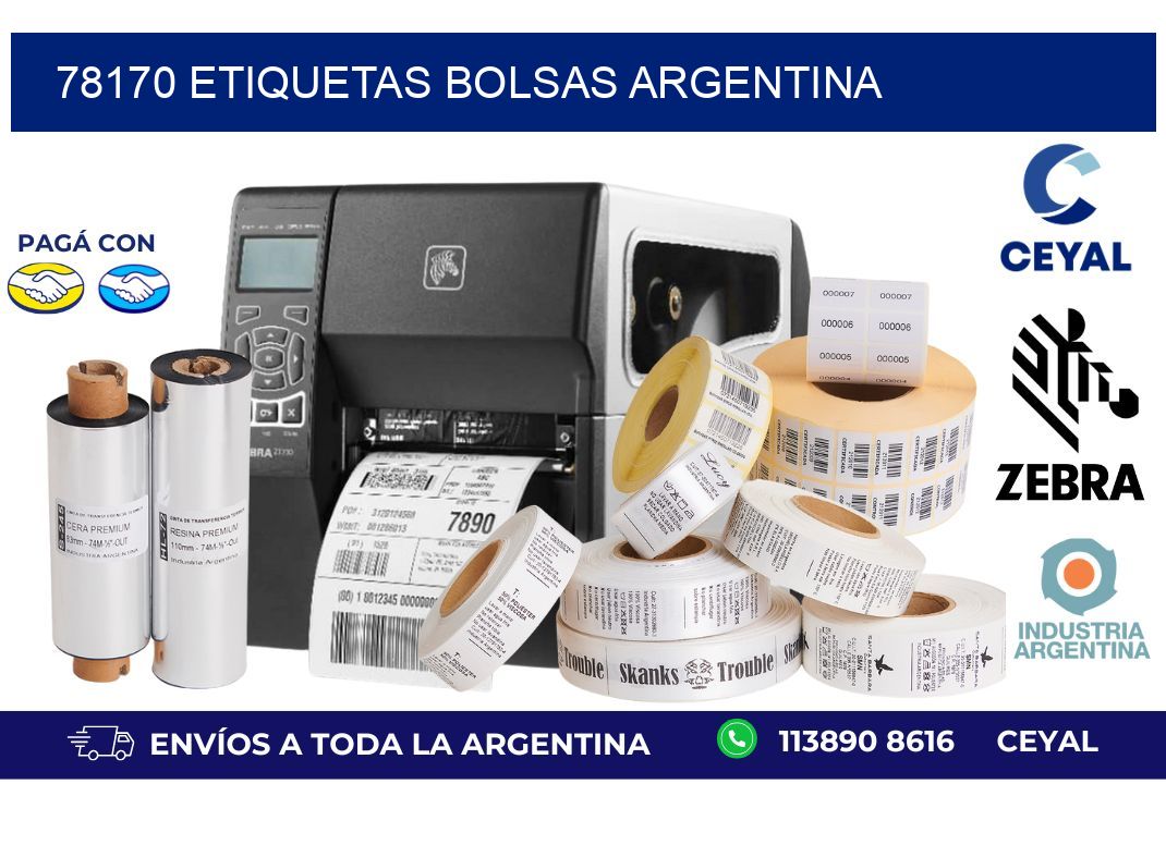 78170 ETIQUETAS BOLSAS ARGENTINA