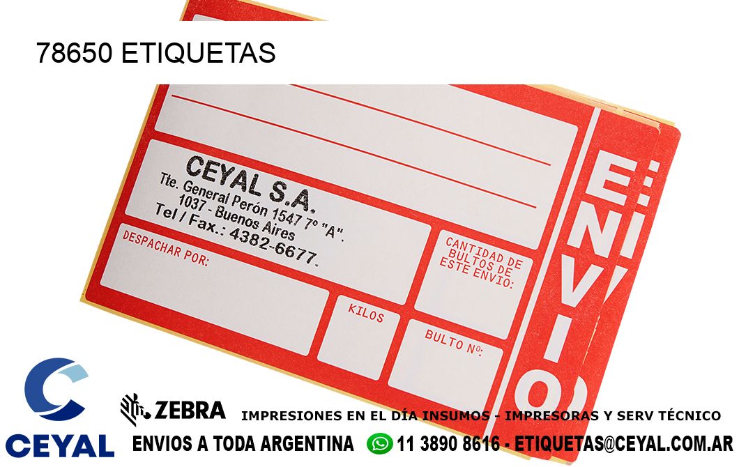 78650 ETIQUETAS