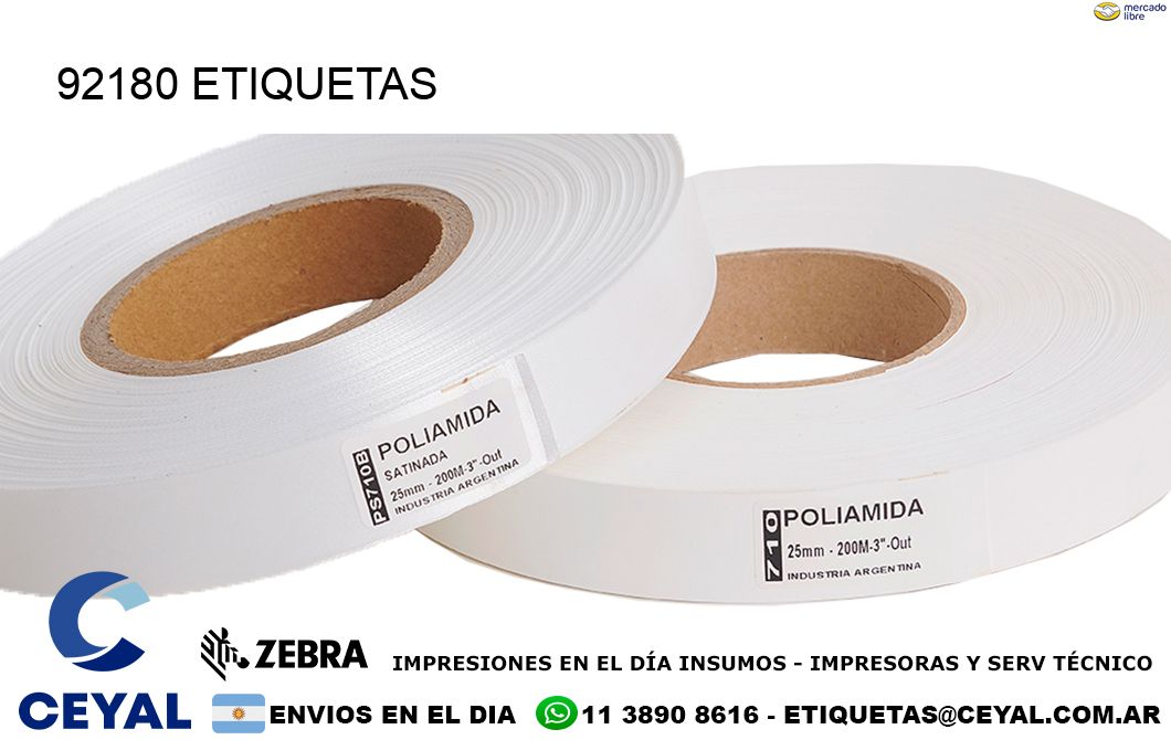 92180 ETIQUETAS