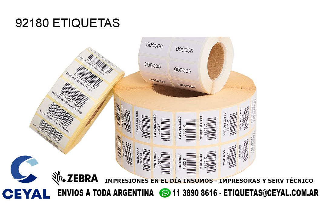 92180 ETIQUETAS