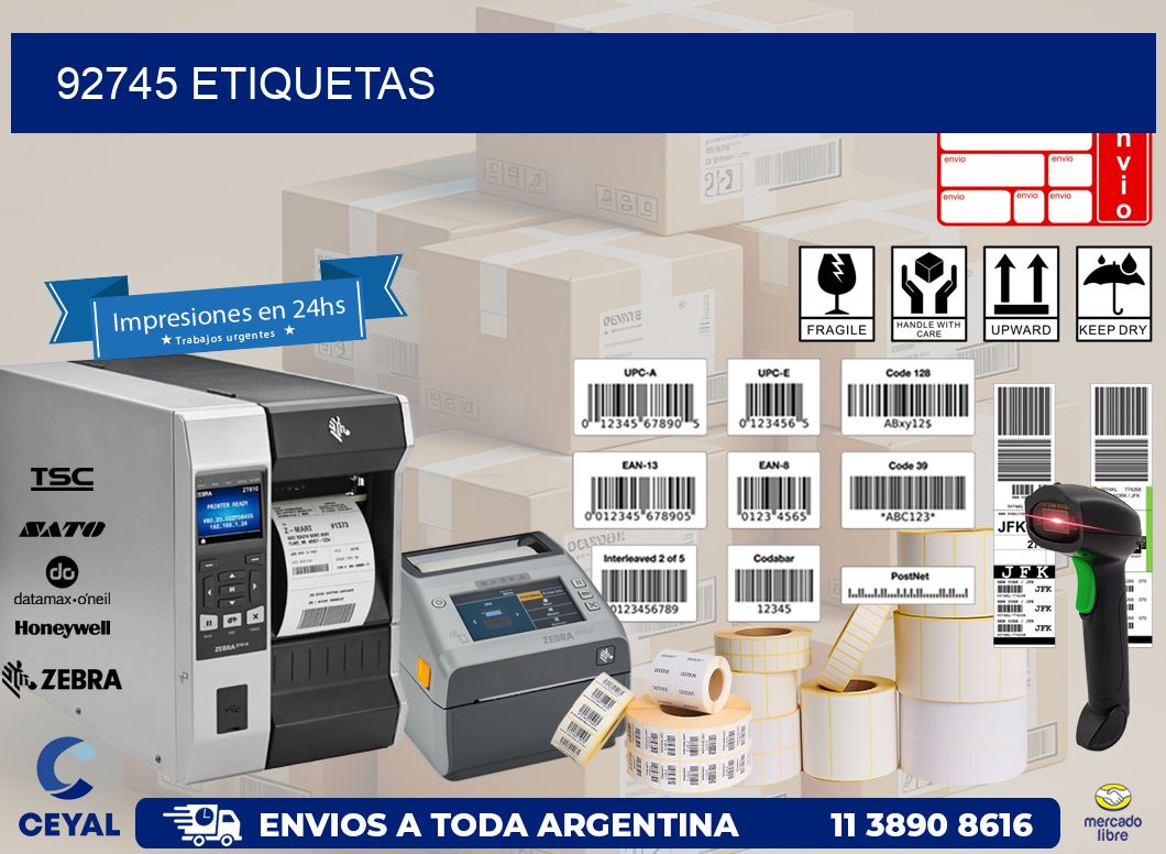 92745 ETIQUETAS