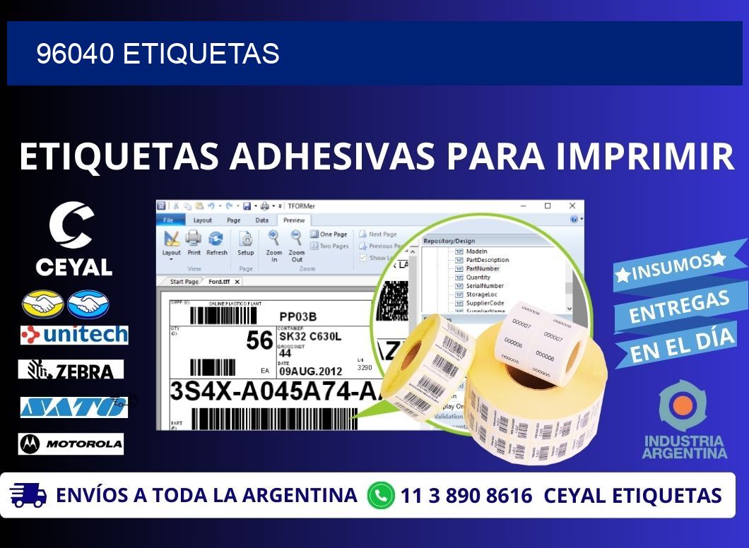 96040 ETIQUETAS