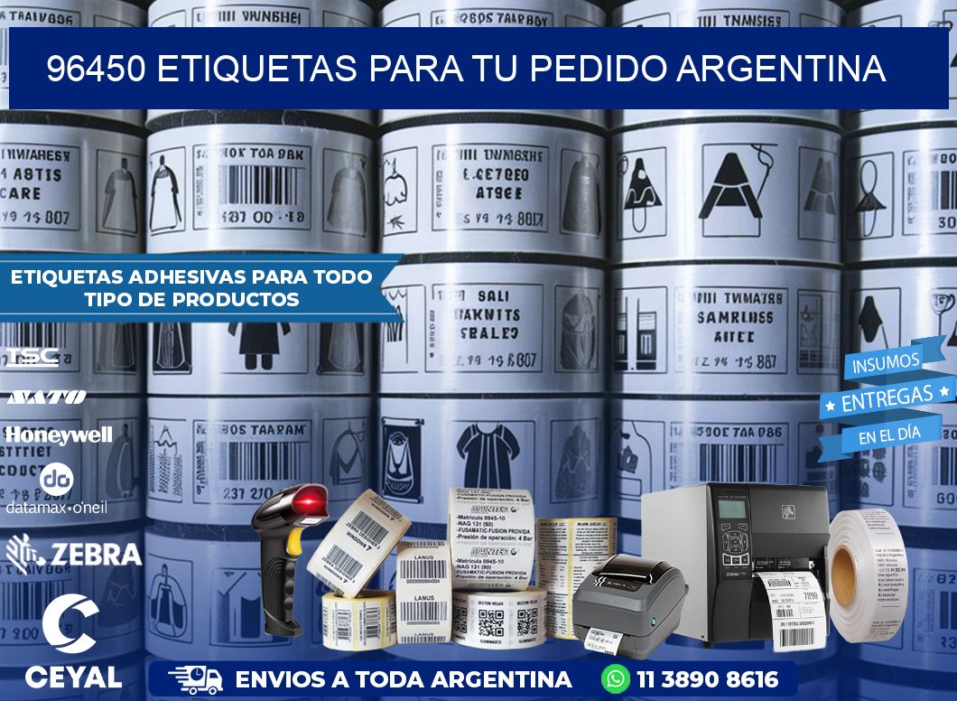 96450 ETIQUETAS PARA TU PEDIDO ARGENTINA