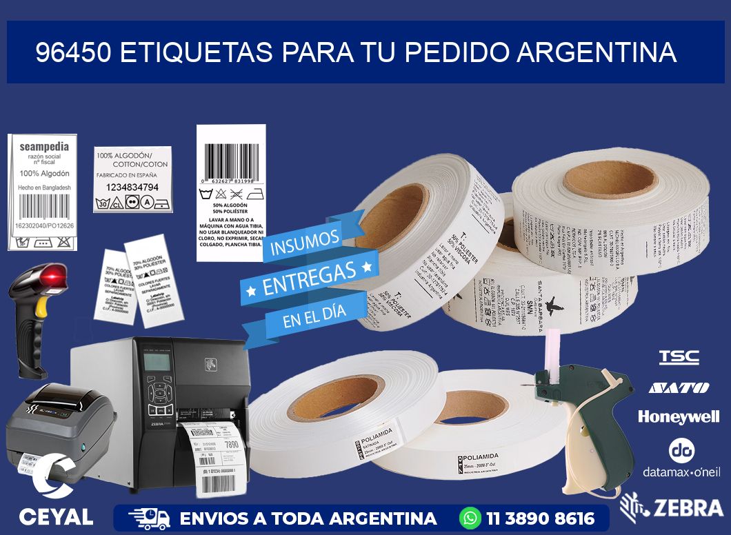 96450 ETIQUETAS PARA TU PEDIDO ARGENTINA