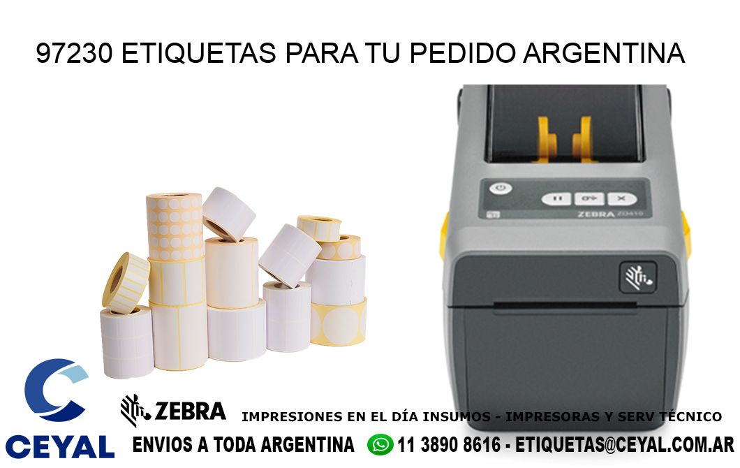 97230 ETIQUETAS PARA TU PEDIDO ARGENTINA