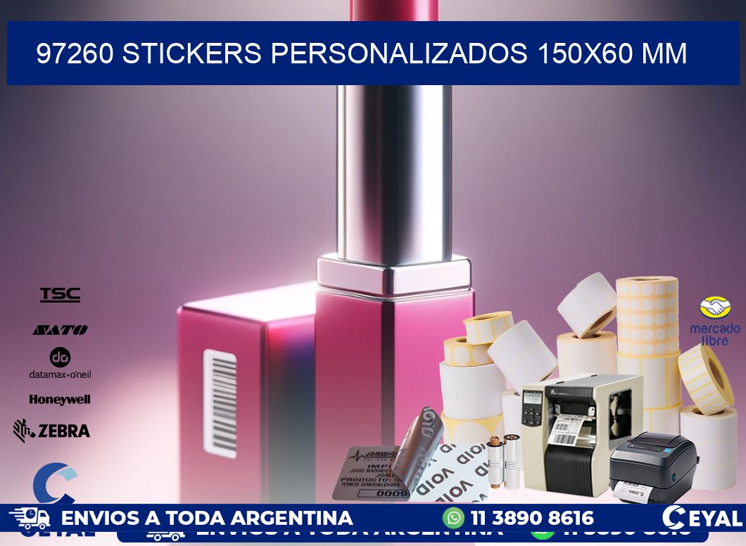 97260 STICKERS PERSONALIZADOS 150×60 mm