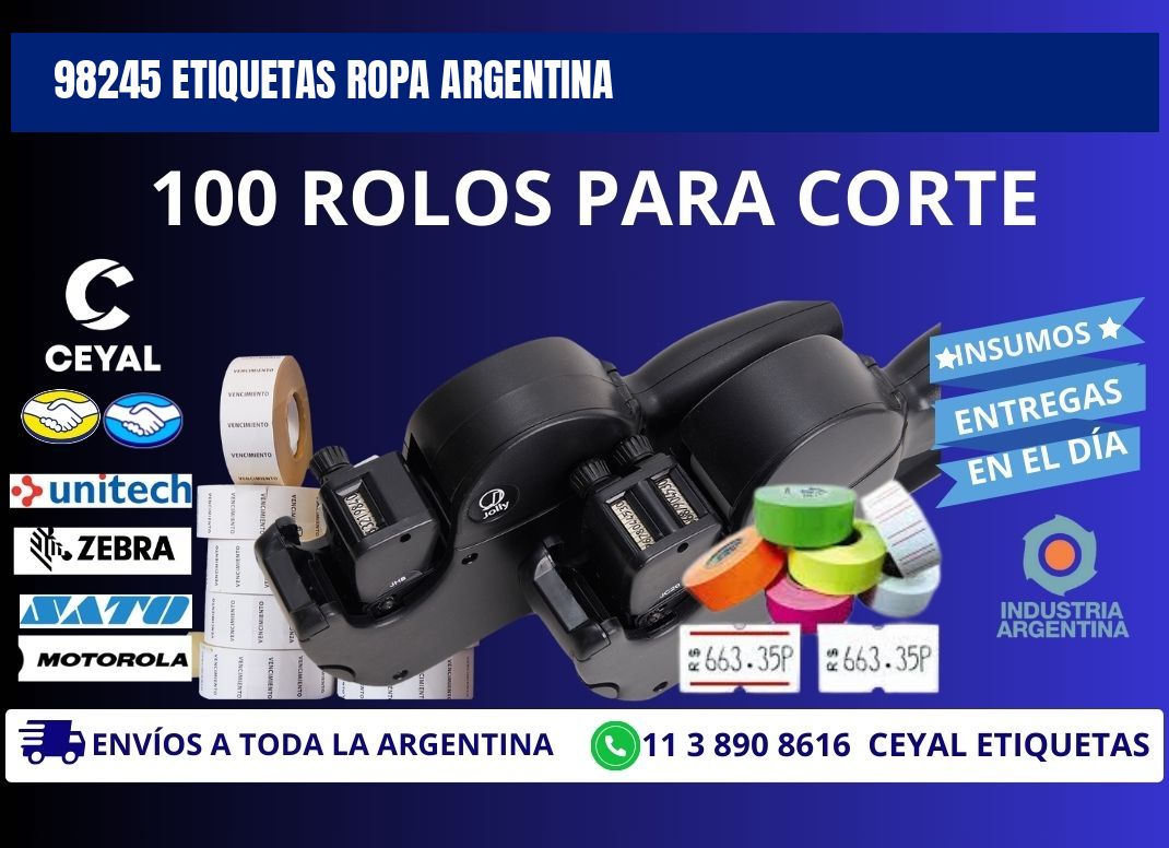 98245 ETIQUETAS ROPA ARGENTINA