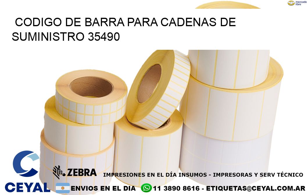 CODIGO DE BARRA PARA CADENAS DE SUMINISTRO 35490