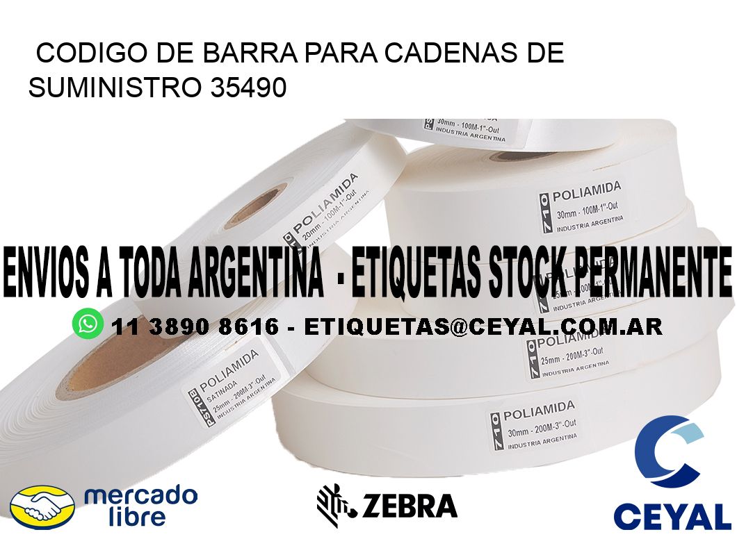CODIGO DE BARRA PARA CADENAS DE SUMINISTRO 35490