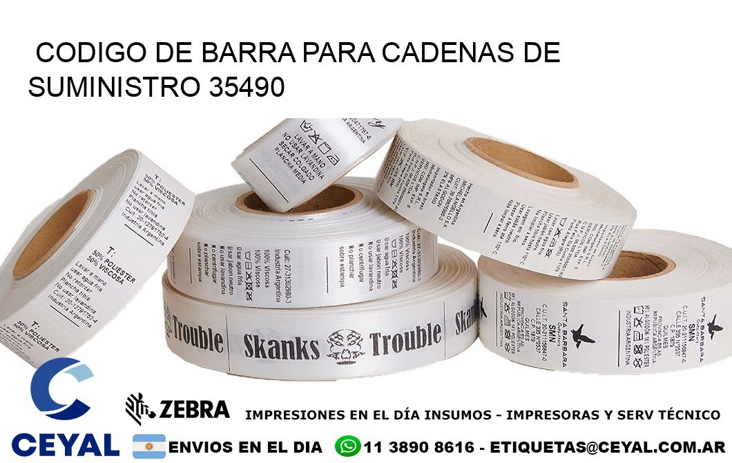 CODIGO DE BARRA PARA CADENAS DE SUMINISTRO 35490