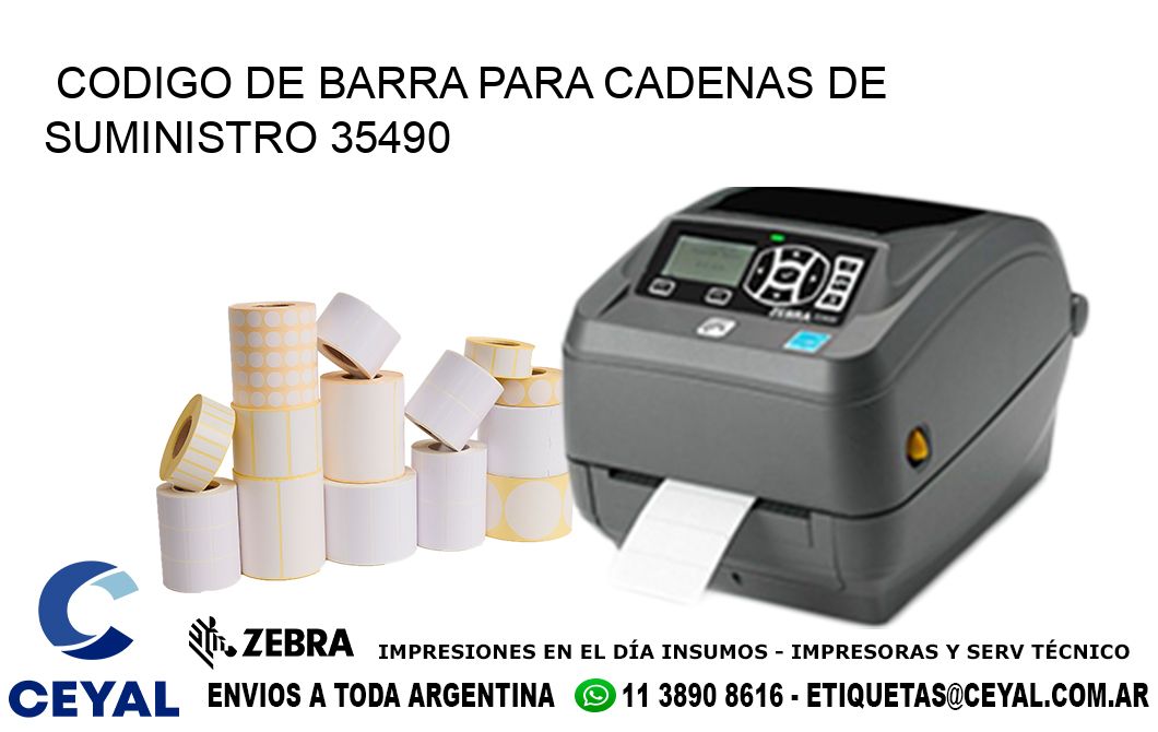 CODIGO DE BARRA PARA CADENAS DE SUMINISTRO 35490