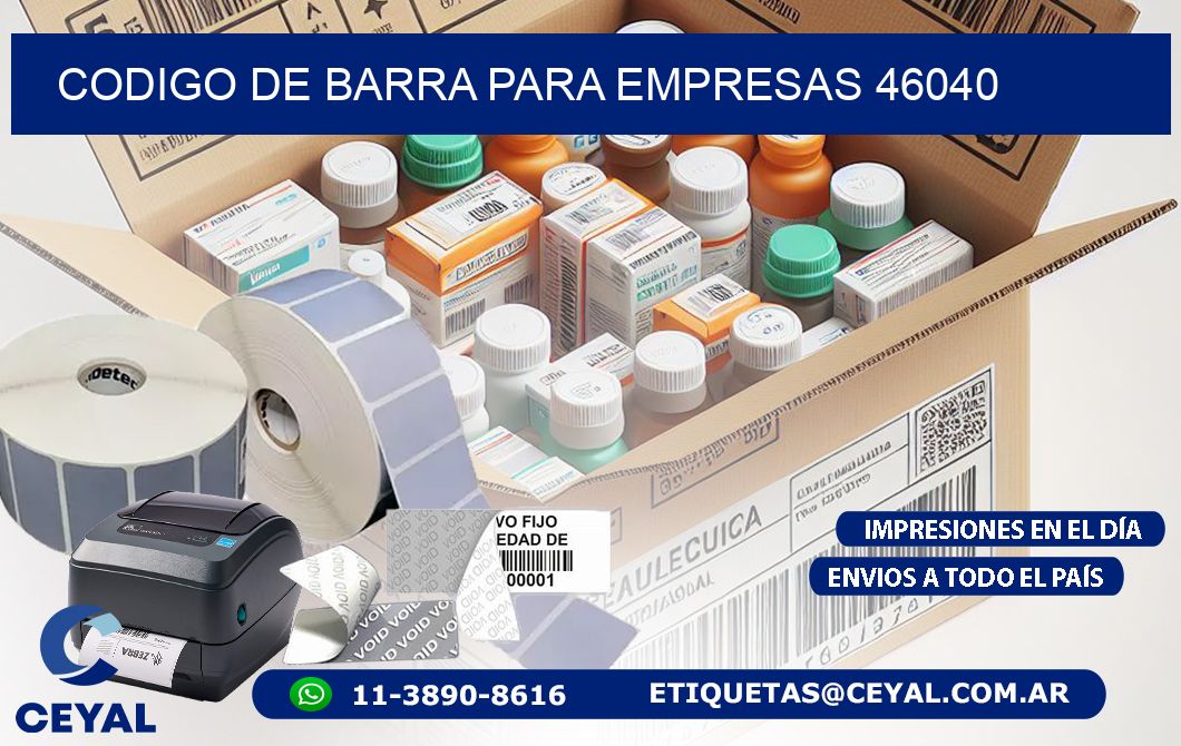 CODIGO DE BARRA PARA EMPRESAS 46040