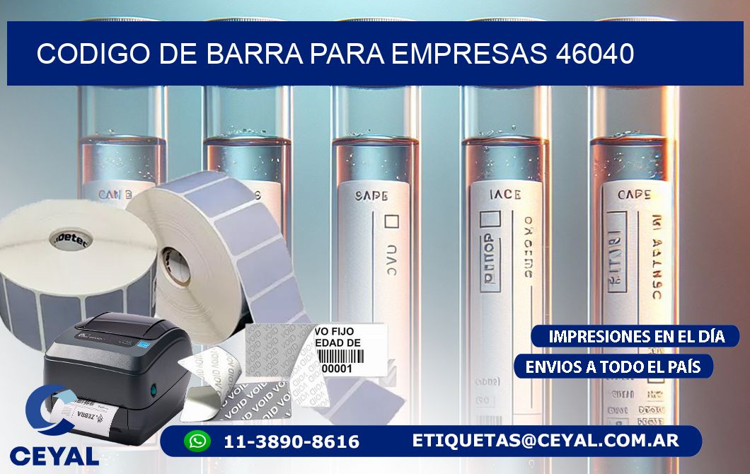 CODIGO DE BARRA PARA EMPRESAS 46040