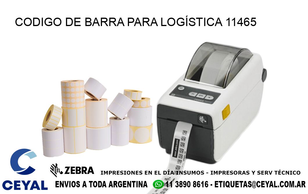 CODIGO DE BARRA PARA LOGÍSTICA 11465