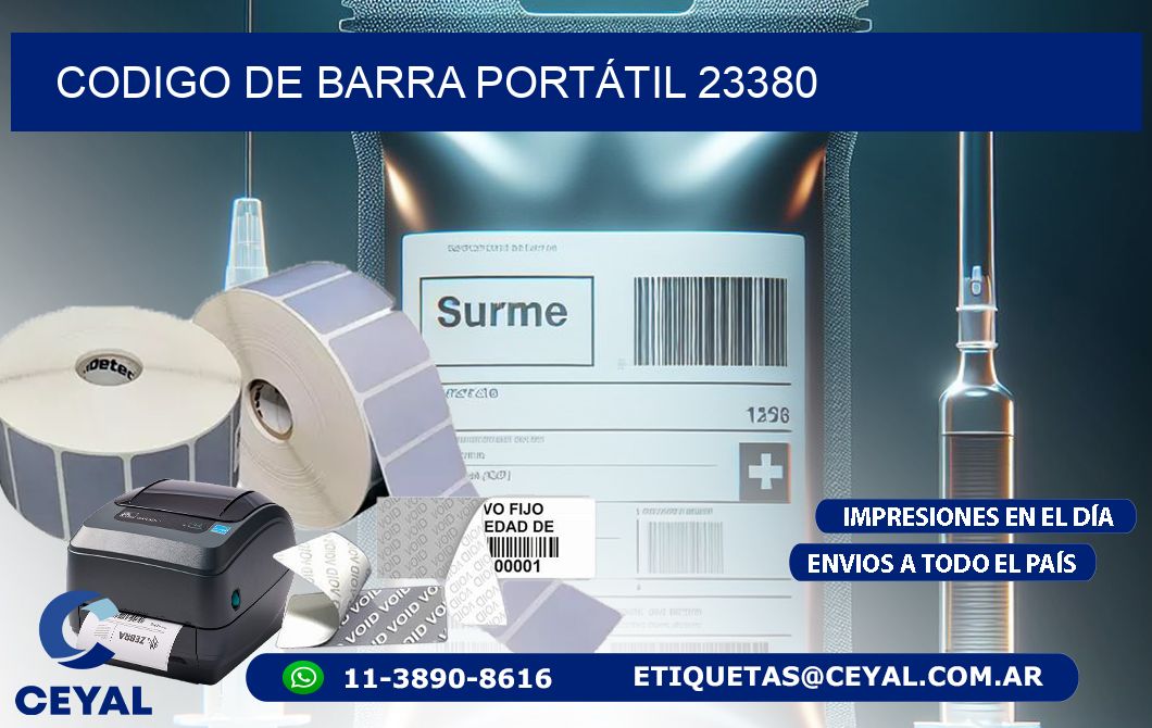 CODIGO DE BARRA PORTÁTIL 23380