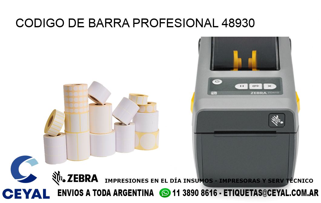 CODIGO DE BARRA PROFESIONAL 48930