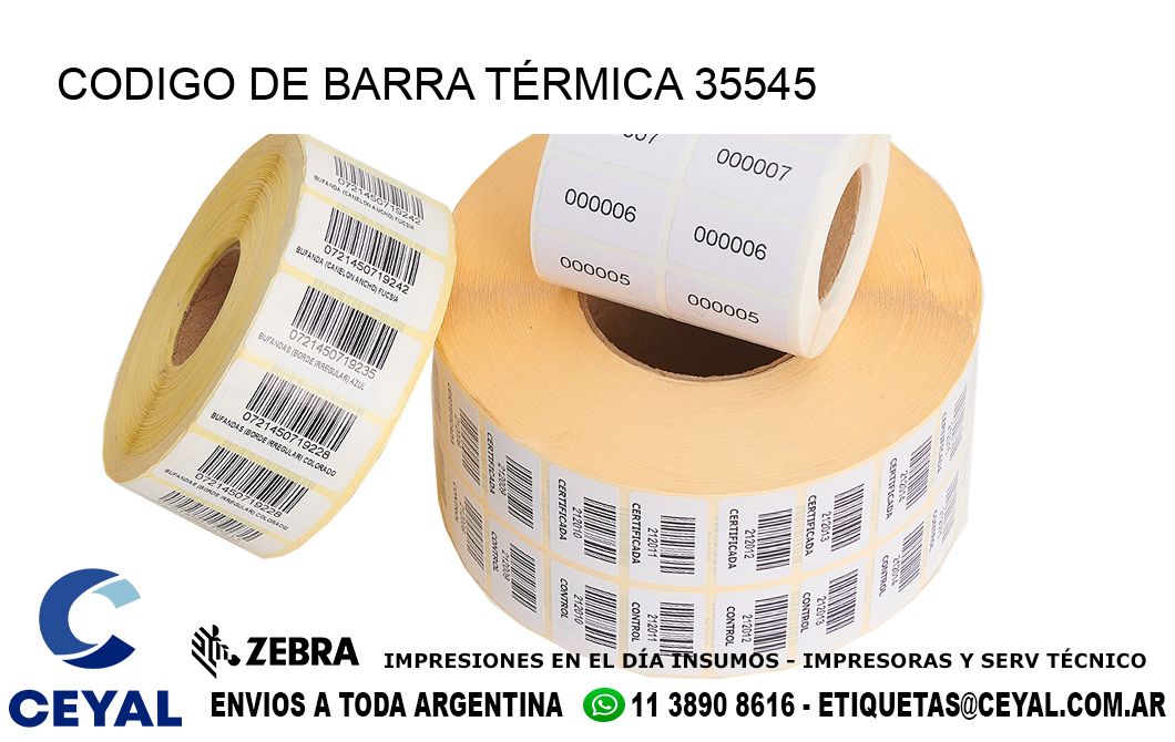 CODIGO DE BARRA TÉRMICA 35545