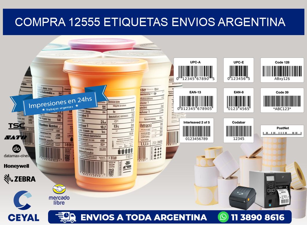 COMPRA 12555 ETIQUETAS ENVIOS ARGENTINA