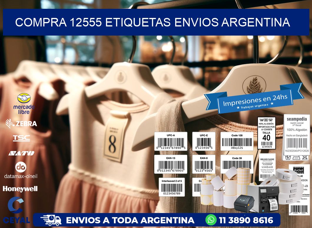 COMPRA 12555 ETIQUETAS ENVIOS ARGENTINA