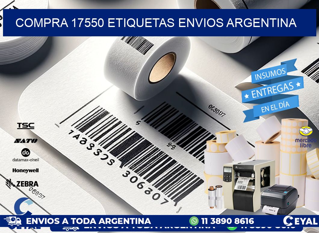 COMPRA 17550 ETIQUETAS ENVIOS ARGENTINA