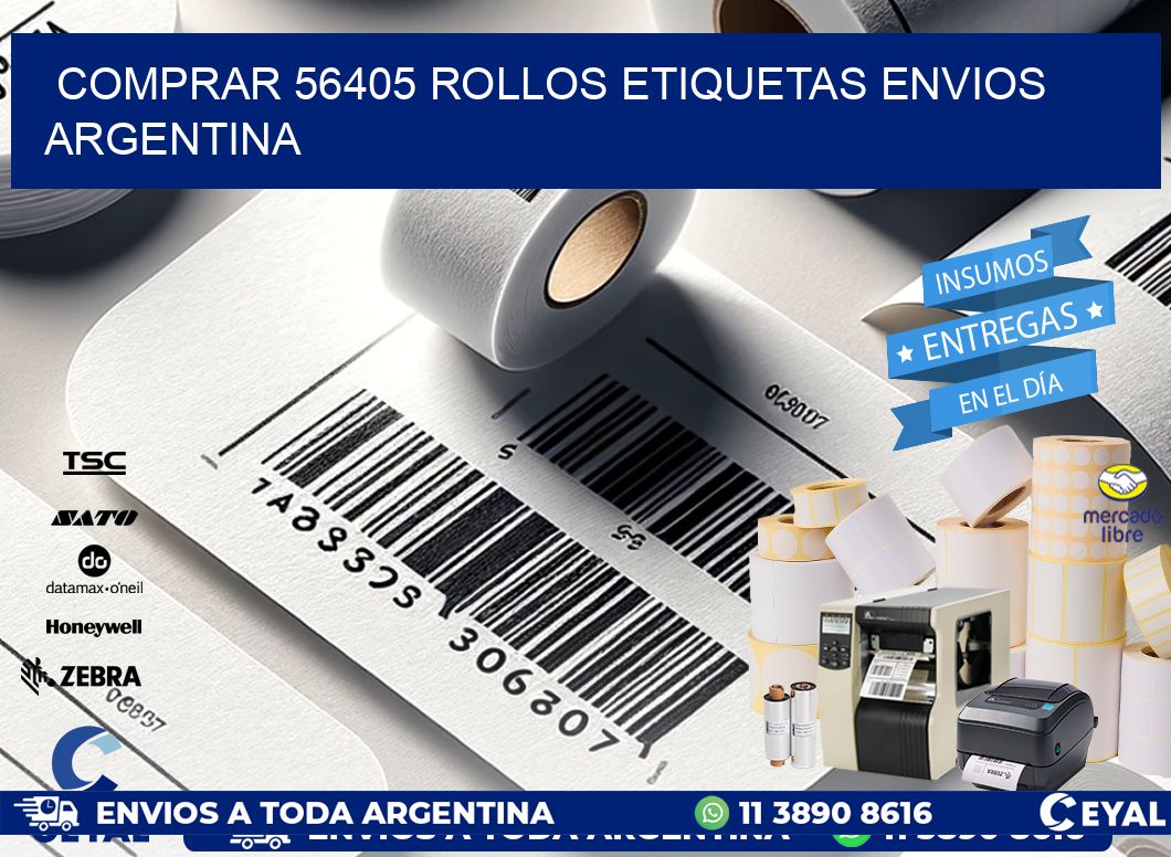 COMPRAR 56405 ROLLOS ETIQUETAS ENVIOS ARGENTINA