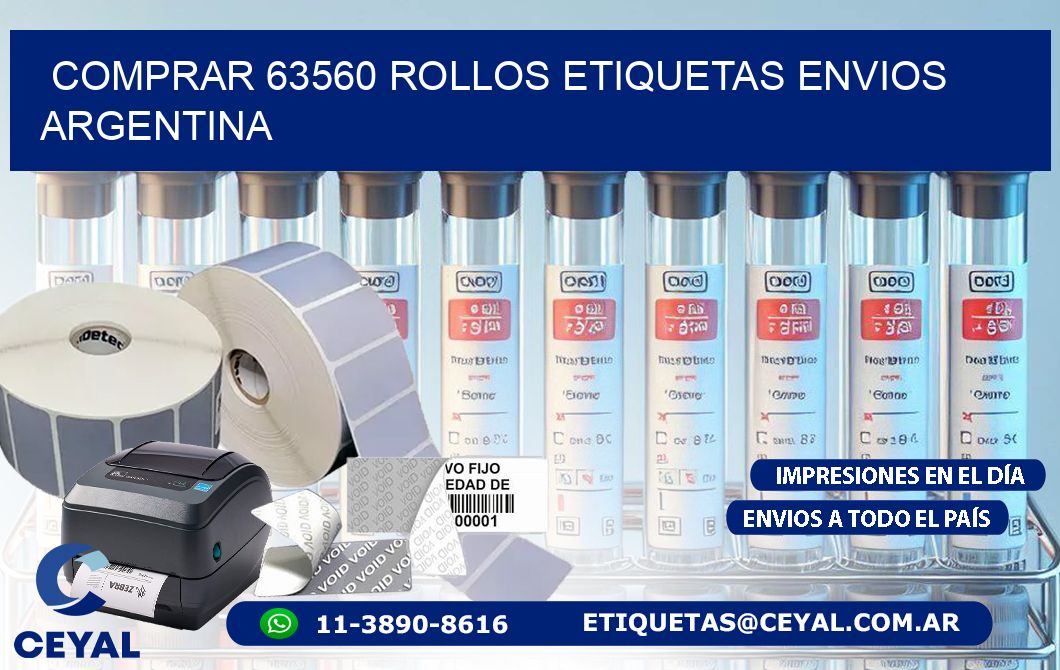 COMPRAR 63560 ROLLOS ETIQUETAS ENVIOS ARGENTINA