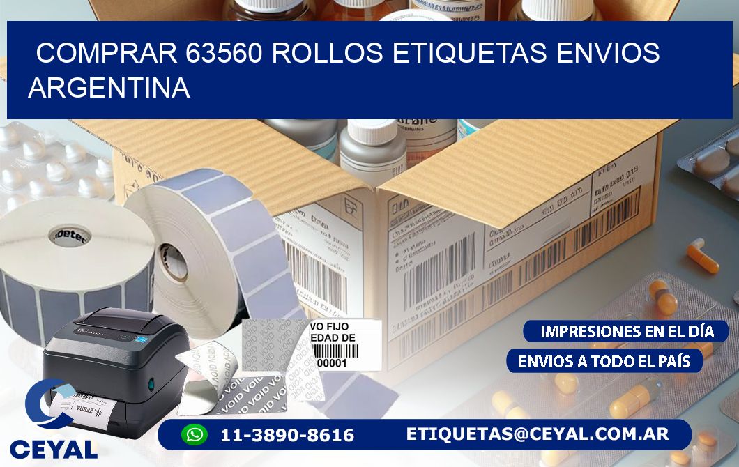 COMPRAR 63560 ROLLOS ETIQUETAS ENVIOS ARGENTINA