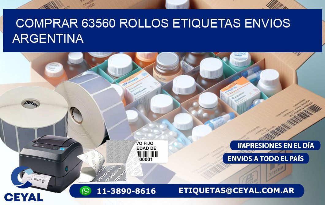COMPRAR 63560 ROLLOS ETIQUETAS ENVIOS ARGENTINA