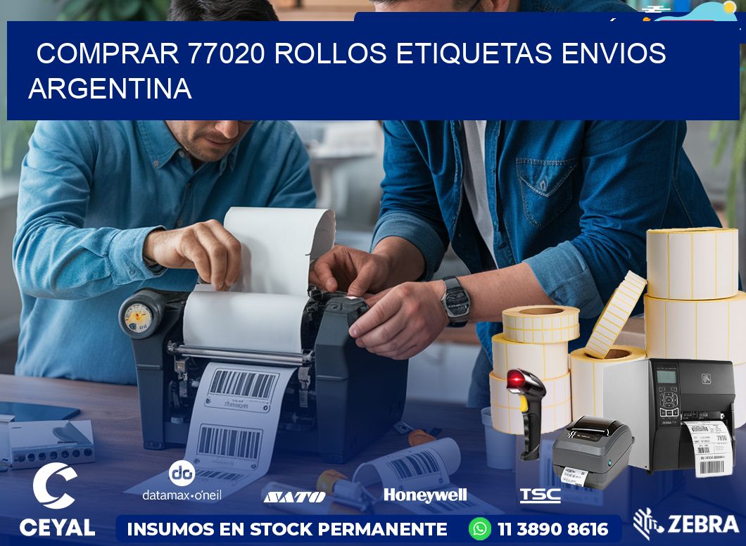 COMPRAR 77020 ROLLOS ETIQUETAS ENVIOS ARGENTINA