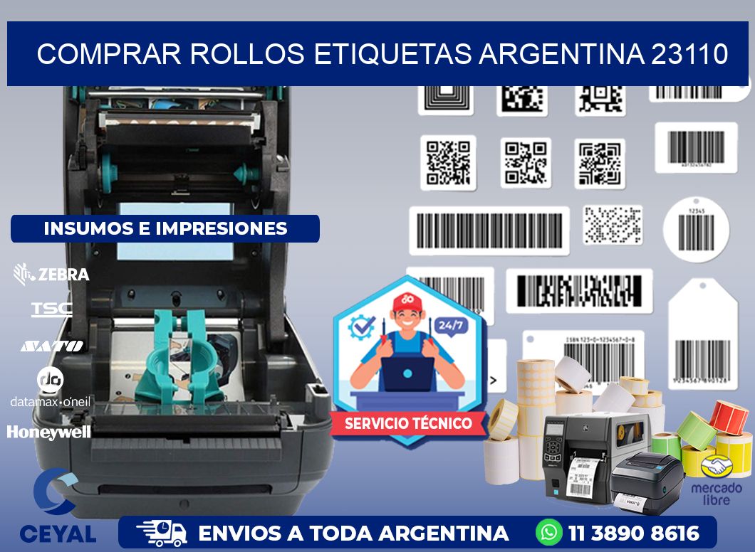 COMPRAR ROLLOS ETIQUETAS ARGENTINA 23110