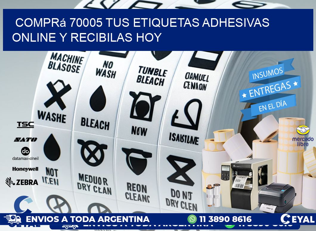 Comprá 70005 tus Etiquetas Adhesivas Online y Recibilas Hoy
