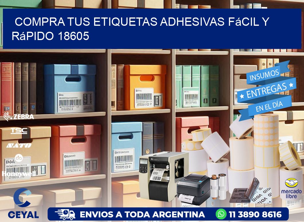 Compra tus Etiquetas Adhesivas Fácil y Rápido 18605