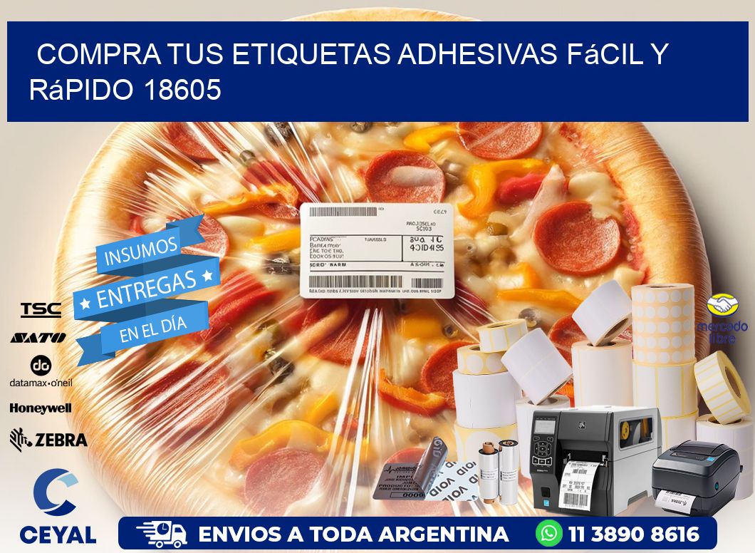 Compra tus Etiquetas Adhesivas Fácil y Rápido 18605
