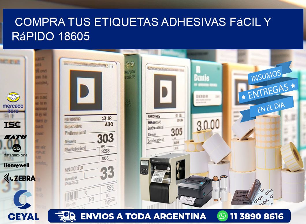 Compra tus Etiquetas Adhesivas Fácil y Rápido 18605