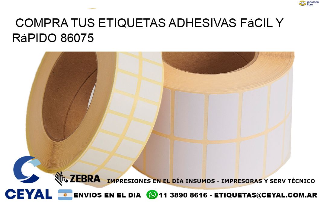 Compra tus Etiquetas Adhesivas Fácil y Rápido 86075