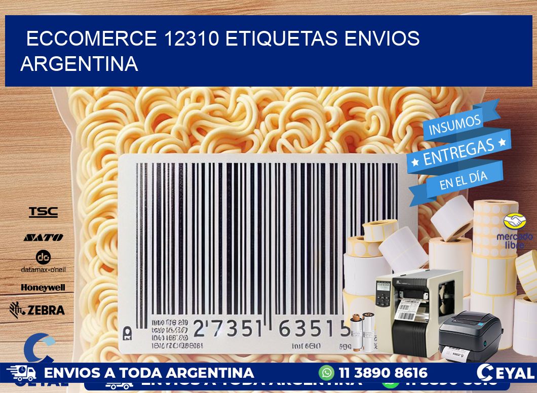 ECCOMERCE 12310 ETIQUETAS ENVIOS ARGENTINA