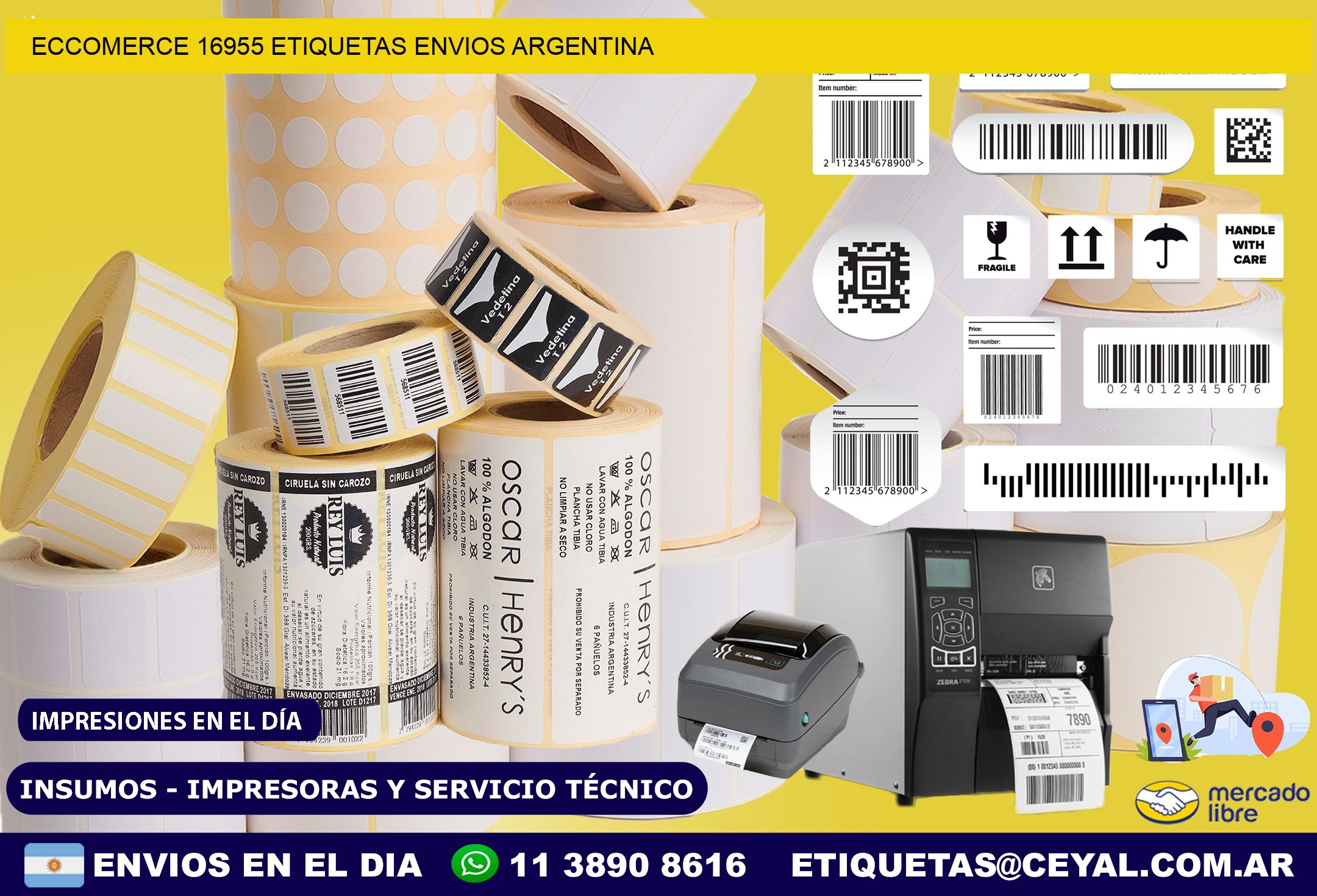 ECCOMERCE 16955 ETIQUETAS ENVIOS ARGENTINA