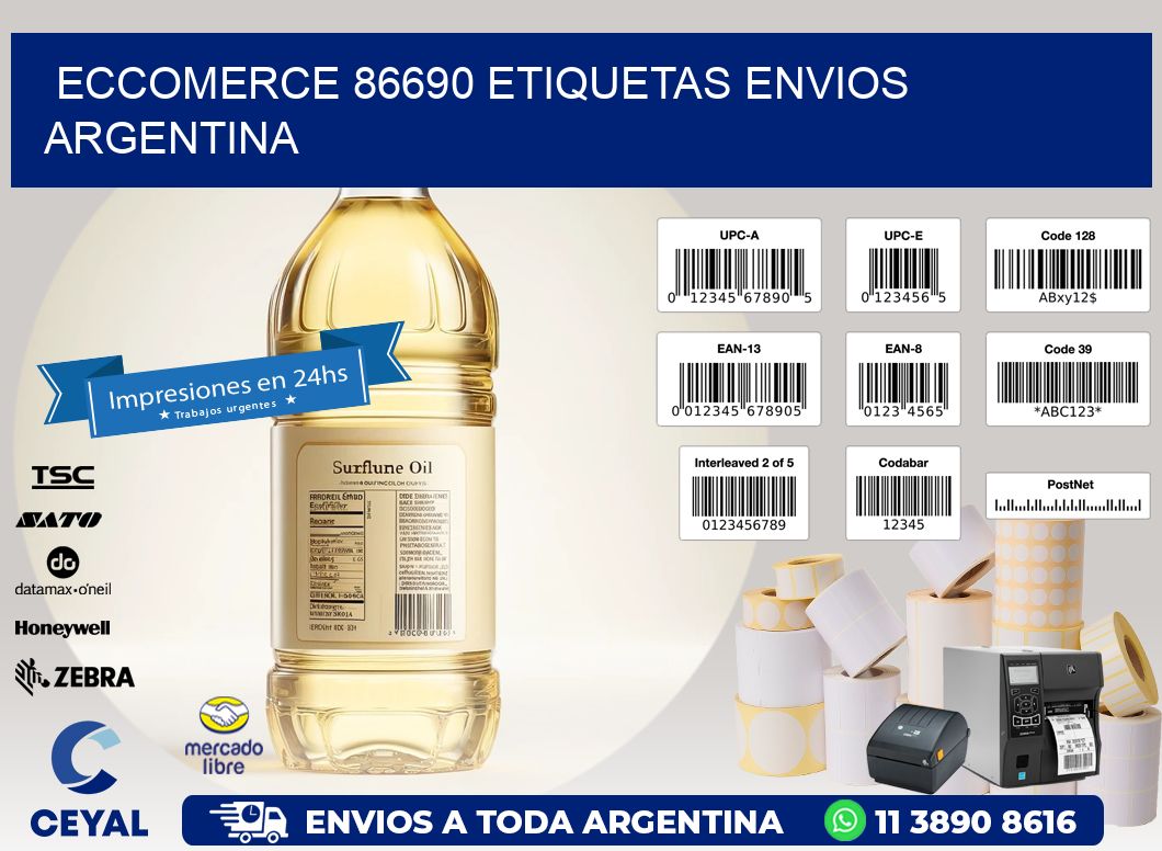 ECCOMERCE 86690 ETIQUETAS ENVIOS ARGENTINA