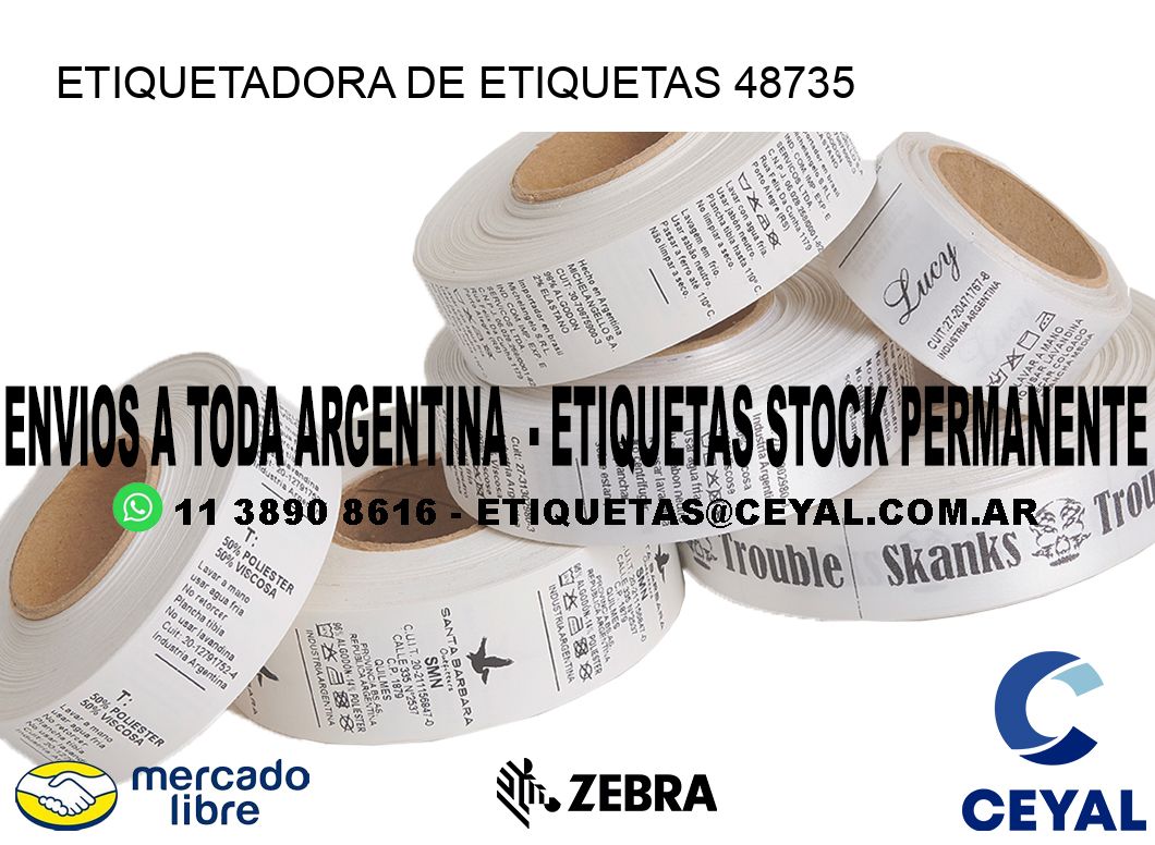 ETIQUETADORA DE ETIQUETAS 48735