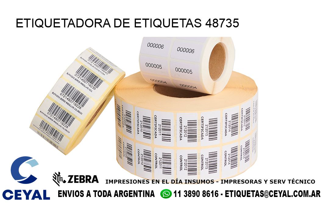 ETIQUETADORA DE ETIQUETAS 48735