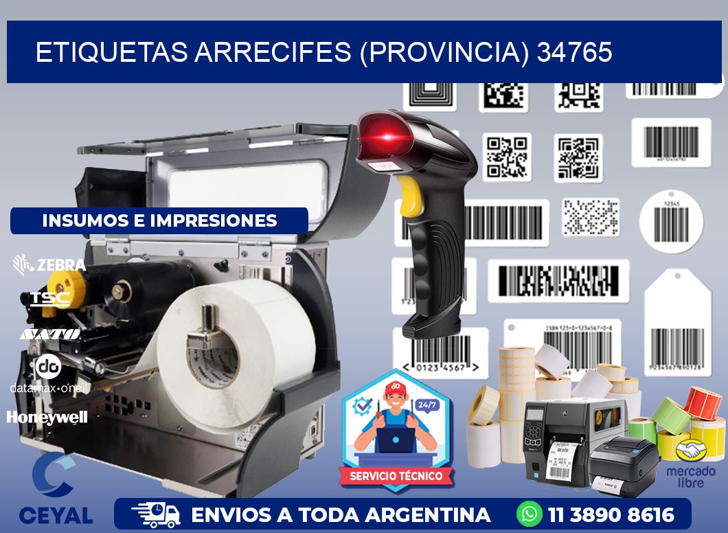 ETIQUETAS ARRECIFES (PROVINCIA) 34765