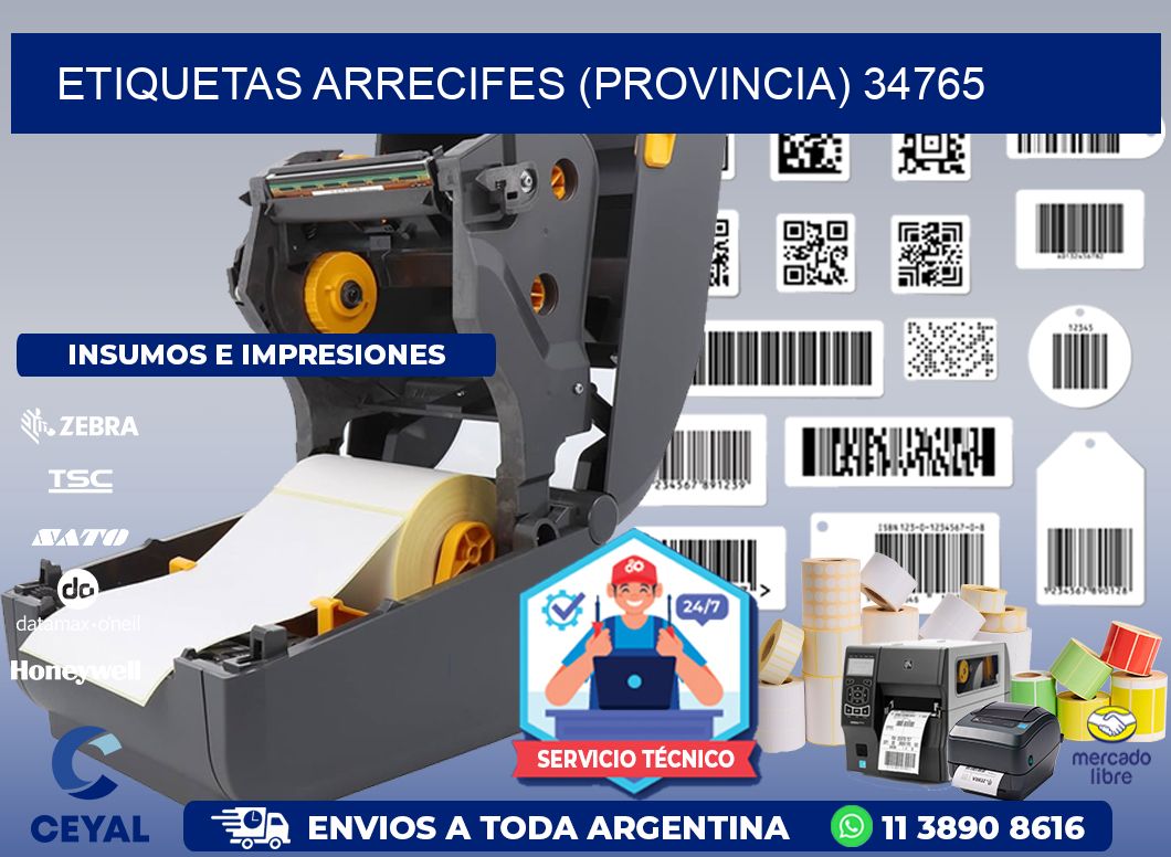 ETIQUETAS ARRECIFES (PROVINCIA) 34765