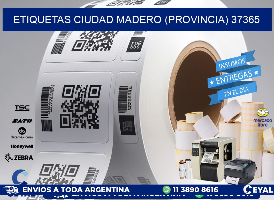 ETIQUETAS CIUDAD MADERO (PROVINCIA) 37365