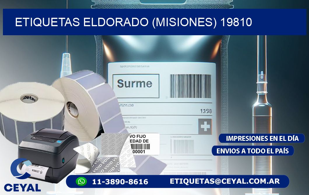 ETIQUETAS ELDORADO (MISIONES) 19810