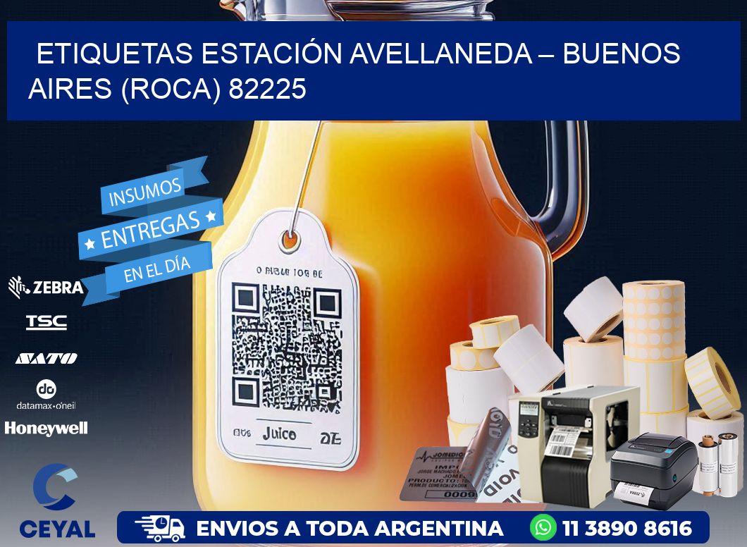 ETIQUETAS ESTACIÓN AVELLANEDA – BUENOS AIRES (ROCA) 82225