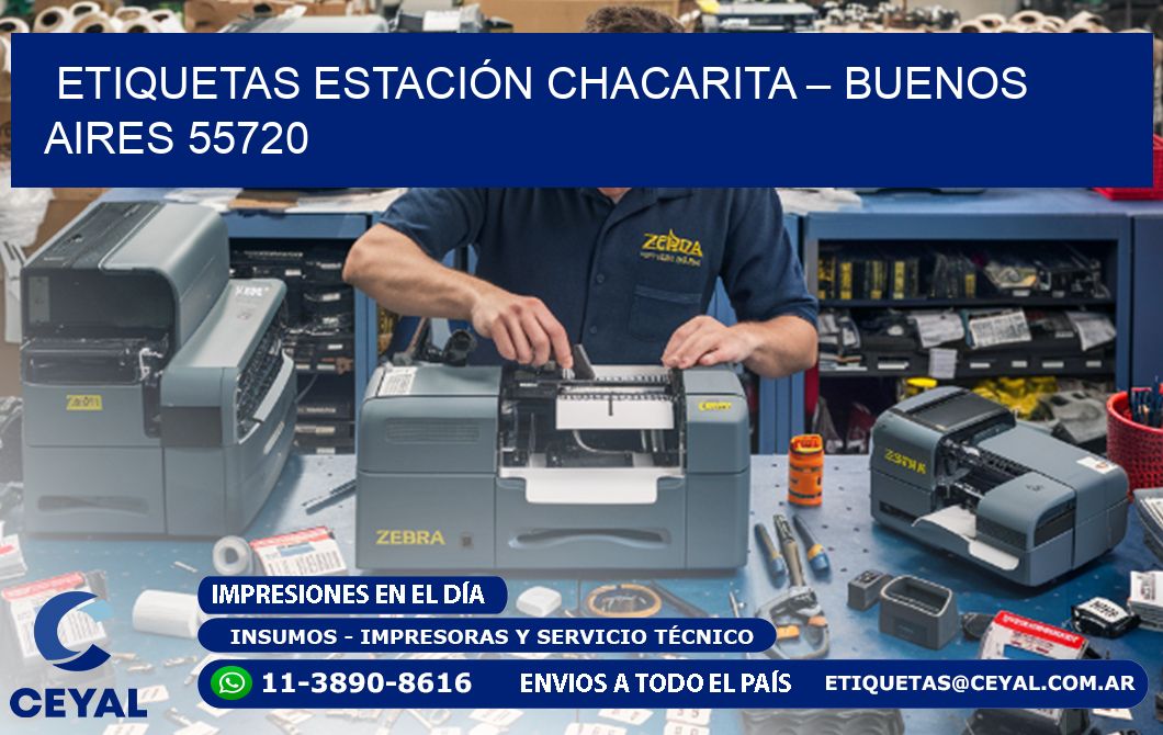 ETIQUETAS ESTACIÓN CHACARITA – BUENOS AIRES 55720
